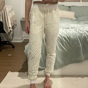 ALEXIS White Jogger Pants